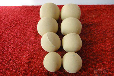 AL2O3 65% Inert Alumina Balls , Castable Alumina Ceramic Ball Customized Size